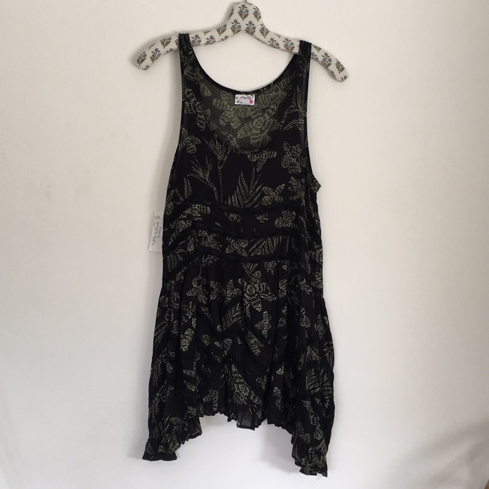Free People Voile and Lace Trapeze Slip NWT